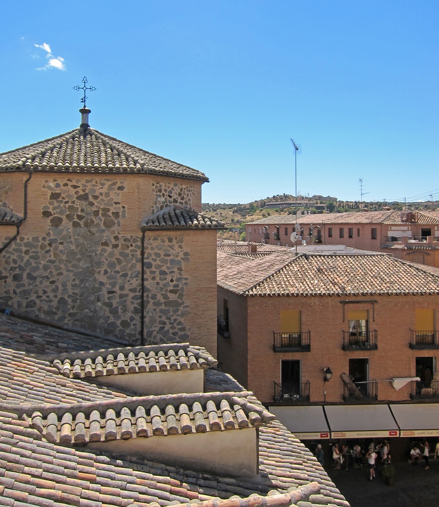 Roof and Calle Santa Ursula from Bell Tower